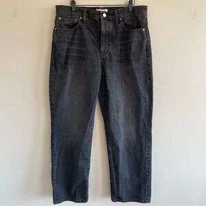 Madewell Women's Low-Slung Straight Leg Jean Kent Wash Size 30